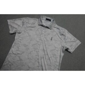 G/Fore Polo Mens Medium Medium White Camo Skull All Over Print Performance